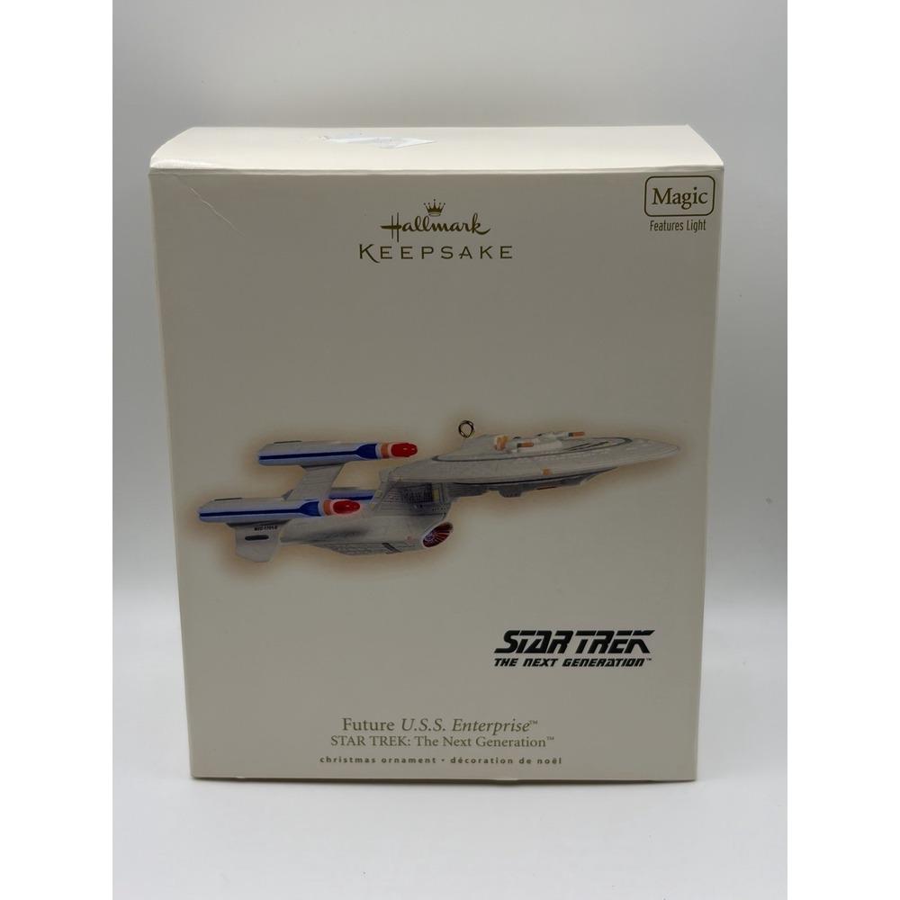 STAR TREK FUTURE U S S ENTERPRISE HALLMARK 2007 CHRISTMAS ORNAMENT  NEW